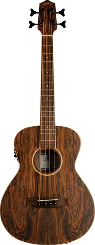 Lanikai LKUFBEBU Figured Bocote Series Bassukulele  mit PU & Tasche
