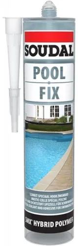 Soudal Pool Fix Schwimmbad-Kitt, durchscheinend, 290 ml
