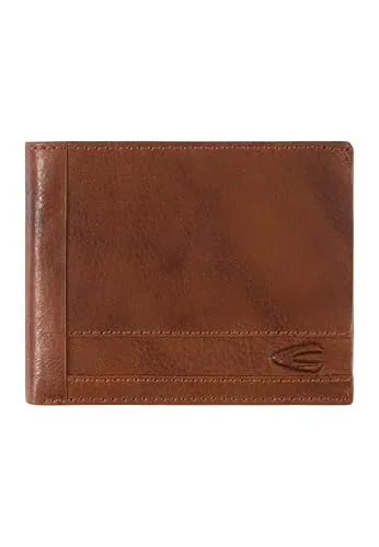 camel active Field Herren Geldbörse Querformat - RFID Schutz & modernes Design - Herren-Geldbörse im Querformat aus feinem Leder mit RFID-Schutz, 8 Kartensteckfächern und Tracking Tag Fach für maximale Sicherheit und Funktionalität.