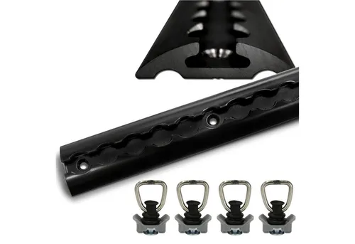 Airlineschienen schwarz aus Aluminium
