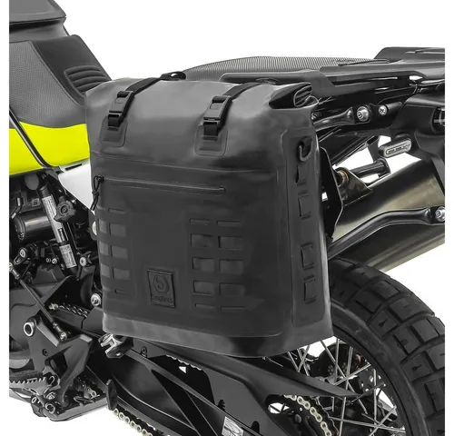 Motorrad Satteltasche IPX 35L - Wasserdichte Seitentasche schwarz - Leder & Satteltaschen: 35L wasserdichte Satteltasche aus robustem 600D TPU Tarpaulin, ideal für Motorradreisen, leicht zu reinigen und faltbar.