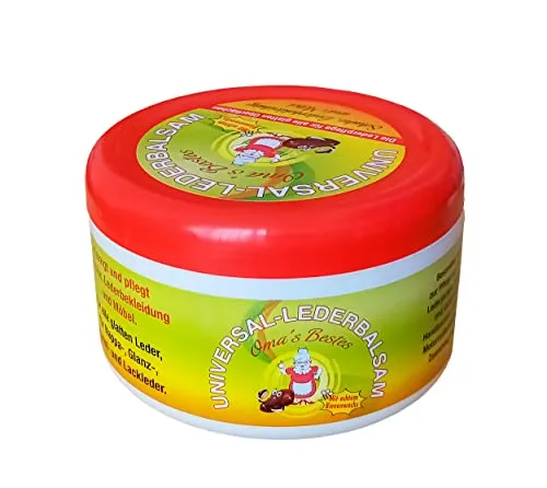 Eco Oma`s Bestens LEDERBALSAM Universal 250ml mit echtem Bienenwachs Lederfett Lederreiniger Lederpflege Lederbekleidung Leder Möbel Schuh Pflege Balsam 33
