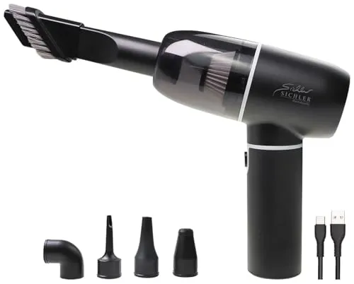 Sichler 4in1-Akku-Handstaubsauger & Gebläse - Vielseitiger Staubsauger mit HEPA-Filter und 7 kPa Saugkraft, ideal für Auto und Haushalt. Kompakt und leistungsstark für eine gründliche Reinigung.