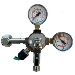 BieTal® CO2 Druckminderer 1-leitig 7bar - Barzubehör für Tafelwassergeräte, mit wartungsfreiem Kugelabsperrventil und Doppelschutzfilter für höchsten Sicherheitsstandard.