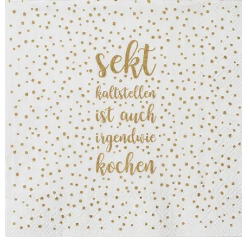 Räder Serviettenhalter Design Cocktailserviette Sekt Kaltstellen (20-teilig)