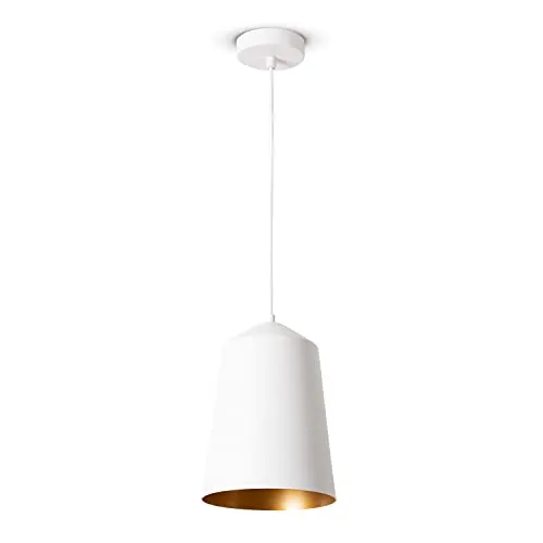 Paco Home Pendelleuchte Industrial Design mit Textilkabel - Elegante Pendelleuchte für Wohnzimmer und Küche, gefertigt aus hochwertigem Aluminium. Ideal für moderne Einrichtungsstile, passt perfekt über Esstische und sorgt für stilvolle Akzente.