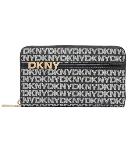 DKNY Avril Zip Around Handtasche BK Logo von DKNY