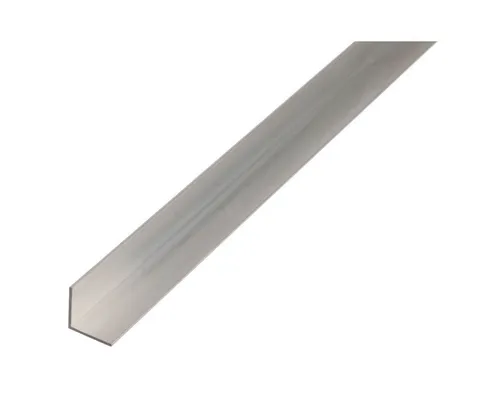 Alberts Winkelprofil Aluminium 2000 x 40 x 40 mm - Metall- & Legierung-Platten, robustes L-Profil aus Aluminium mit 2 mm Materialstärke, ideal für stabile Konstruktionen und Anwendungen im Bau.