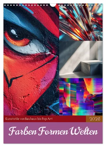 Farben Formen Welten (Wandkalender 2026 DIN A3 hoch)
