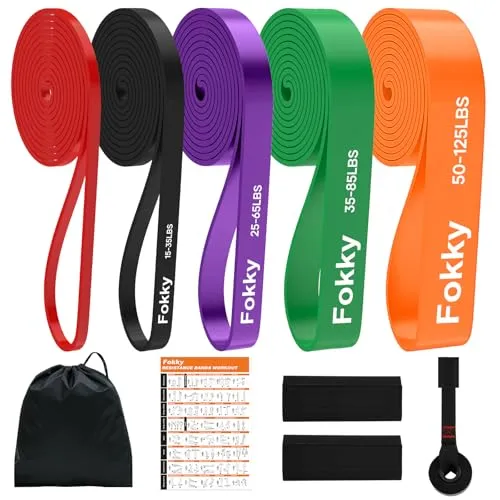 Fokky Widerstandsbänder Set 5er mit Türanker & Schutzpads von Fokky