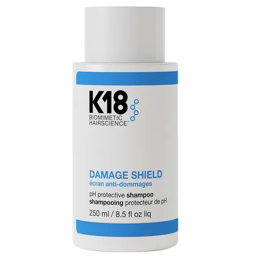 K18 Damage Shield pH Protective Shampoo 250 ml - Shampoo für die Pflege nach K18 Peptide Behandlung, optimiert den pH-Wert und erhält das natürliche Gleichgewicht von Kopfhaut und Haar, ideal für die tägliche Anwendung.