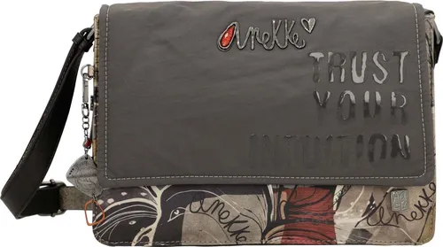 Anekke Schultertasche Flap Crossbody Bag - Schultertasche mit abstraktem Design, verstellbarem Schulterriemen und Magnetverschluss – ideal für stilvolle Akzente im Alltag.