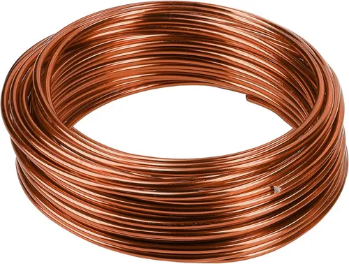 mumbi Basteldraht Basteldraht Aluminium Braun 10m, 3mm stark – Schmuck- & Dekodraht DIY