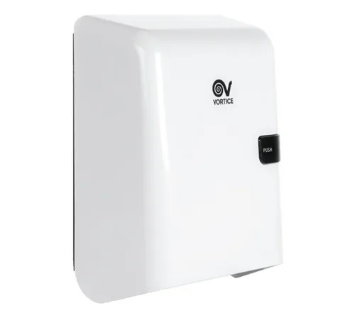 Vortice Händetrockner Easy Dry Manual, 1800W - Effizienter Händetrockner mit 1800W für schnelle Trocknung. Ideal für öffentliche Toiletten mit manuellem Druckknopf und einstellbarer Laufzeit von 1-8 Minuten.