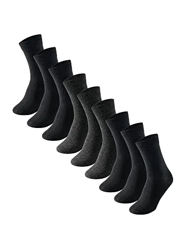 Uncover by Schiesser Herren 9 PACK Socken Strümpfe - Sparpack - Herrensocken im 9er-Pack mit elastischen Komfortbündchen und verstärkten Belastungszonen für optimalen Tragekomfort.