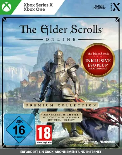 The Elder Scrolls Online: Premium Collection [Xbox One] - Spiele für Xbox One – Enthält alle Kapitel und 1 Monat ESO Plus. Erlebe epische Abenteuer auf der Hochinsel und entdecke einen geheimen Ritterorden!