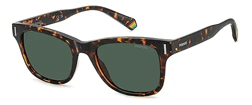 Polaroid Unisex Sonnenbrille PLD 6206/S 086 51/20/145 - Sonnenbrillen für Damen, stylisches Design in Havana mit UV-Schutz und schützendem Etui für den perfekten Sommerlook.