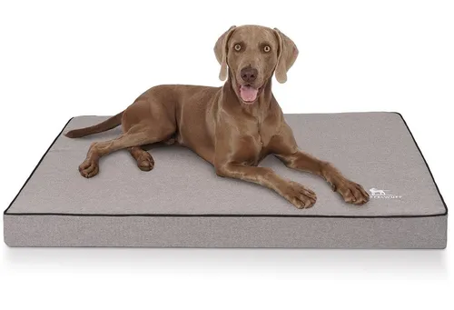 Knuffelwuff Orthopädische Hundematte Nantucket XL 100 x 70cm Grau