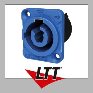 SEETRONIC Power Pro Chassis-Steckverbinder Blau – Schraubklemmen