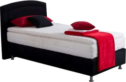 Westfalia Schlafkomfort Boxspringbett, mit Topper in schwarz von Westfalia
