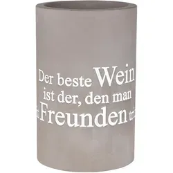 räder Flaschenkühler Der Beste Wein 21 cm Grau von Räder