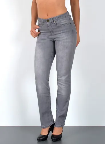 ESRA Damen Straight Fit Jeans - Bequeme High Waist Jeanshose in Übergröße - Entdecken Sie die ESRA Straight Fit Jeans für Damen: Bequeme Passform, hoher Baumwollanteil und Stretch für optimale Bewegungsfreiheit. Ideal für stilbewusste Frauen in verschiedenen Farben und Größen.