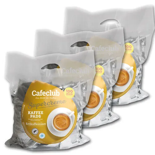 Caféclub Entkoffeiniert 300 Pads, einzeln verpackt Preis inklusive Kaffeesteuer