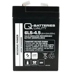 Q-Batteries 6LS-4.5 | 6V 4,5Ah Blei-Vlies Akku / AGM VRLA