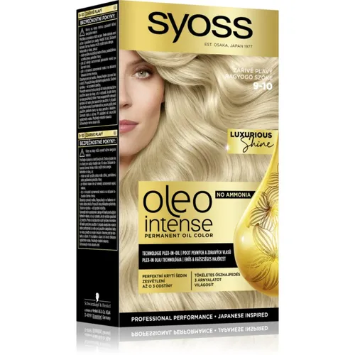 Syoss Oleo Intense Permanent-Haarfarbe mit Öl Farbton 9-10 Bright Blond 1 St.