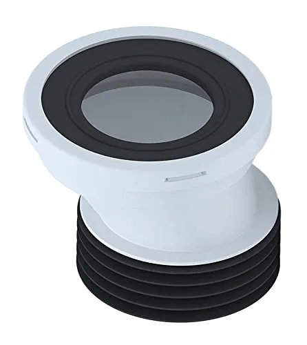 WC Anschlußstutzen Exzentrischer Anschluss Abfluss Rohr Versatz Stutzen ø90 20mm