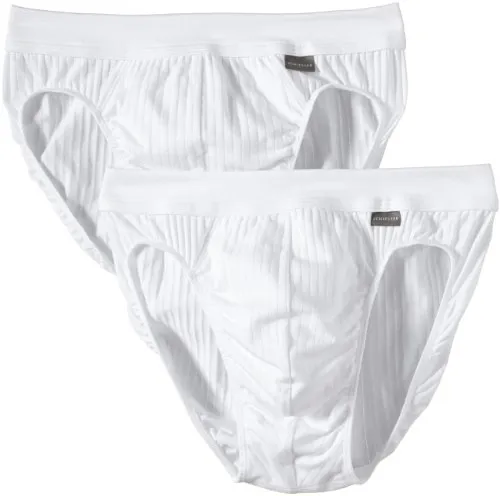 Schiesser Herren 2 Pack - Authentic Slip, Weiss - Herren-Slips im 2er-Pack aus der SCHIESSER-Serie Authentic, mit komfortablem Bund und elastischer Single-Jersey-Qualität für perfekten Sitz und Formstabilität.