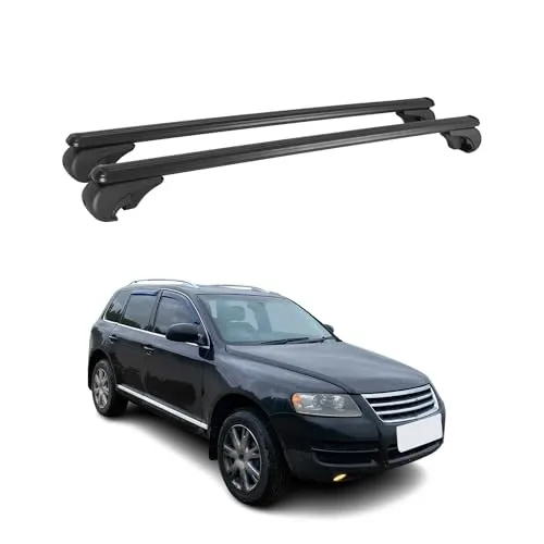 OMAC Dachträger für VW Touareg (2002-2010) - Aluminium Gepäckträger - Dachgepäckträger aus hochwertigem Aluminium, wasserbeständig und abnehmbar. Ideal für Fahrrad- und Skiträger, bietet vielseitige Nutzungsmöglichkeiten für jedes Abenteuer.
