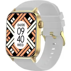Smartwatch Kiano Watch GO Heaven Gold, Weiß-Gold, Bluetooth, Android, Telefonate - Weiß