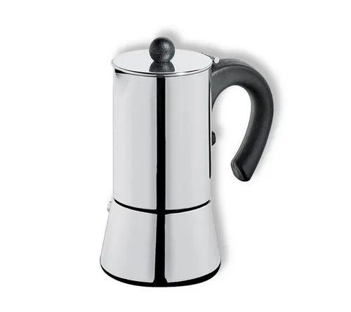 Cilio Espressokocher VITO für alle Herdarten - Hochwertiger Edelstahl Espressokocher für 4 Tassen, leicht zu reinigen und robust. Ideal für alle Herdarten, inklusive Induktion. Genießen Sie perfekten Espresso!