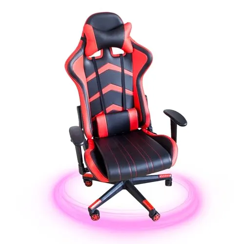 NATIV LEMODO Gaming-Sessel - Ergonomischer Zockerstuhl mit Wippmechanik - Bürostühle für Gamer: Belastbar bis 150 kg, ergonomisches Design und neigbare Rückenlehne für ultimativen Sitzkomfort beim Zocken.