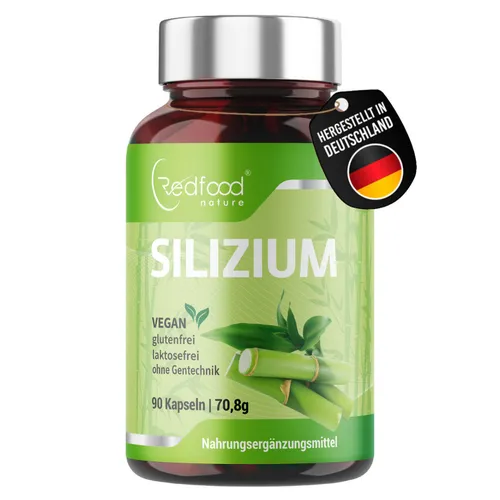Hochdosierte Silizium Kapseln - 667mg organisches Silica - Nahrungsergänzungsmittel mit 90 veganen Kapseln aus hochwertigem Bambusextrakt für allgemeines Wohlbefinden und Gelenkunterstützung.