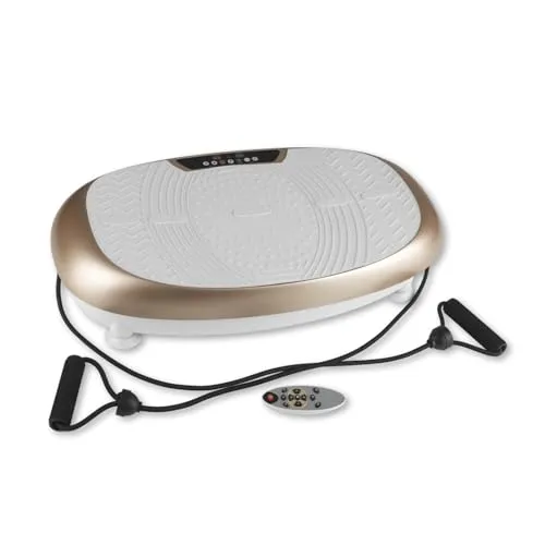 VITALmaxx Vibrationstrainer - 30 Vibrationsstufen, 3 Programme, LCD-Display und Fernbedienung für effektives Ganzkörpertraining zu Hause