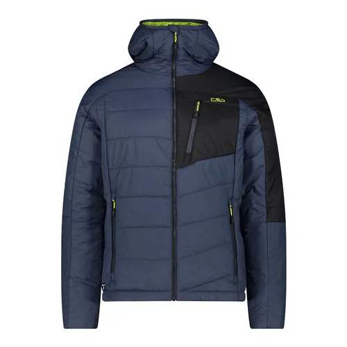 CMP Funktionsjacke in Dunkelblau - 56 - Funktionsjacke, wärmeisolierend und wasserabweisend, ideal für Outdoor-Aktivitäten, mit praktischer Kapuze und Stehkragen für zusätzlichen Schutz.