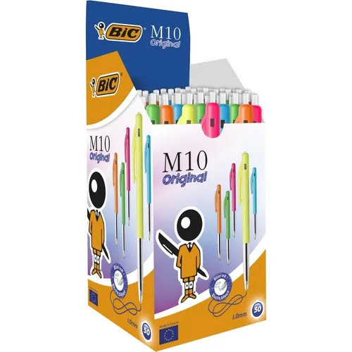Bic M10 Farbig assortiert - 1 x - Papeterie - Bunte Schreibstifte für kreative Projekte, ideal für Schule und Büro.