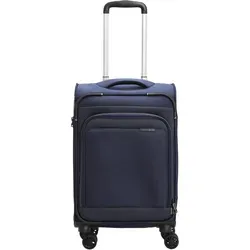 D&N Handgepäck-Trolley Travel Line, 4 Rollen - Handgepäck-Koffer mit robustem Polyester-Material, inklusive TSA-Schloss für Sicherheit und praktischem Wäschefach für optimale Organisation auf Reisen.