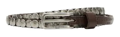 Liebeskind Berlin 10mm STUDDED BELT – Washed Leather cognac in braun von Liebeskind Berlin