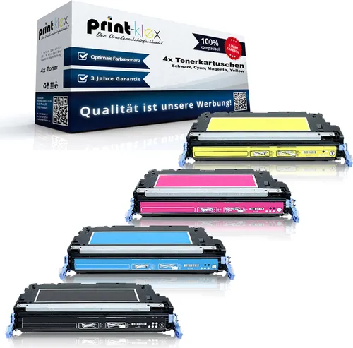 4x Kompatible Tonerkartuschen für HP Color LaserJet 5500Series Color LaserJet 5550 Color LaserJet 5550DN Color LaserJet 5550DTN C9730 C9731 C9732 C9733 - Color Plus Serie