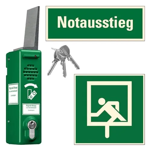 TMS PRO SHOP Fensterwächter ABUS Zylinderschloss gleichschließend, 80 dB/105 dB, rechts/links, Art.-Nr. 611459