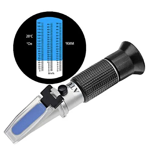 HHTEC Winzer Refraktometer 0-190 °Oechsle