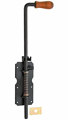 Federriegel Torriegel Bolzenriegel Schlossriegel 470/14 mm Schwarz