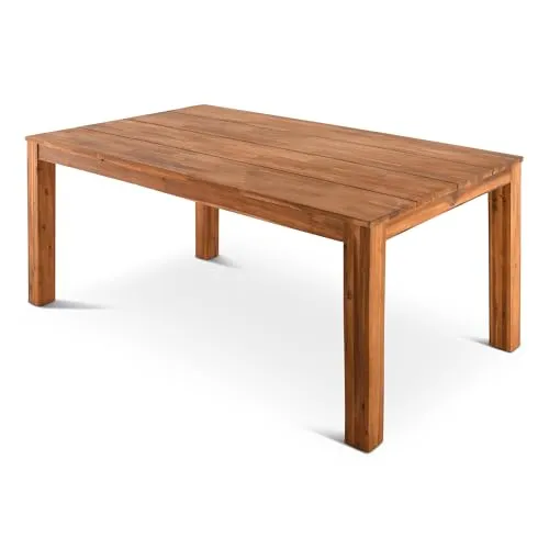 Raburg Garten-Esstisch Holz 170 x 100 cm – Massivholz Akazie, stabil & wetterfest für 6 Personen - Der Gartentisch aus hochwertigem, glattgeschliffenem Akazienholz bietet Platz für bis zu 6 Personen. Mit stabiler Konstruktion und wetterfester Oberfläche ist er ideal für gesellige Stunden im Freien.