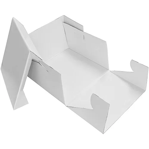 PME CBO802 Rechteckige Tortenschachtel 20 cm, Kunststoff, Weiß, 20.3 x 15.2 x 20.3 cm