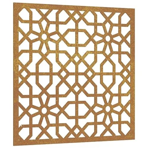 vidaXL Garten Wanddeko mit Maurischem Design - Dekorative Zäune aus wetterfestem Cortenstahl, langlebig und pflegeleicht. Verleihe deinem Garten mit diesem einzigartigen Wandschmuck einen stilvollen Akzent!