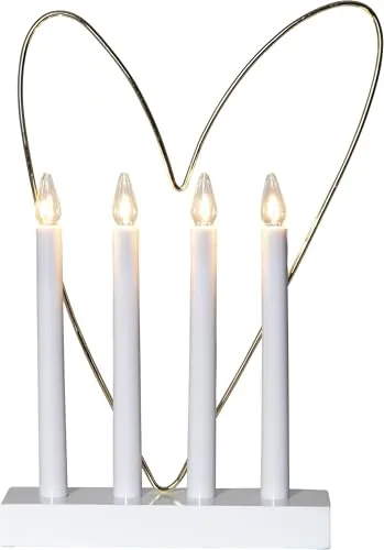 Star Trading Kerzenleuchter Glossy - Eleganter Kerzenständer für 4 Glühbirnen, ideal für stimmungsvolle Beleuchtung in jedem Raum.