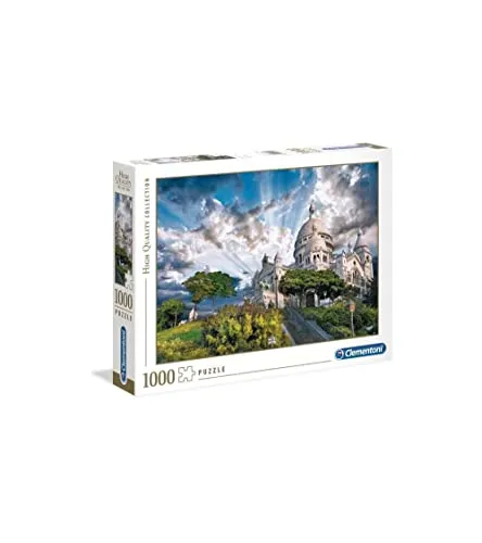 Clementoni 39383 Montmartre – Puzzle 1000 Teile, Geschicklichkeitsspiel für die ganze Familie, buntes Legespiel, Erwachsenenpuzzle ab 14 Jahren